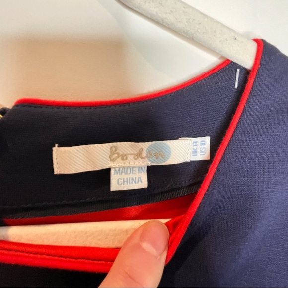 Boden | Marianna Ponte Sheath Navy Dress - Picture 4 of 4